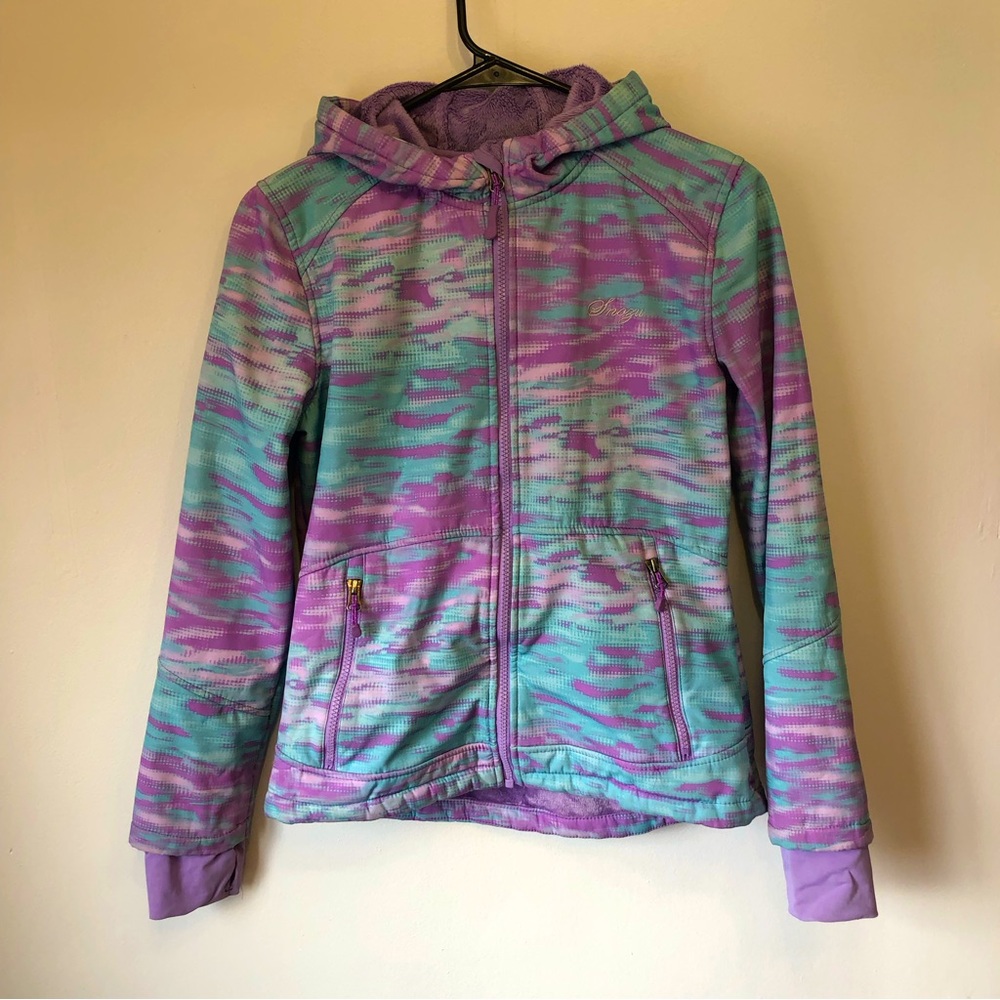 Snozu Girl’s Hooded Winter Jacket Size L 14/16